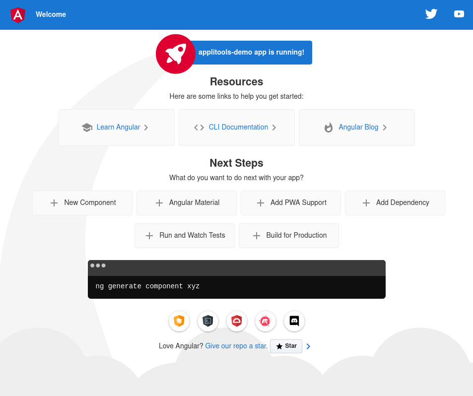 2. Set up Angular Project Applitools Demo