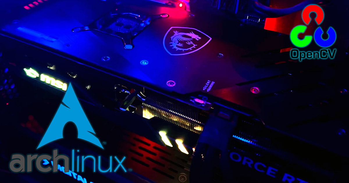 How to enable NVIDIA CUDA with OpenCV in Arch Linux DNT