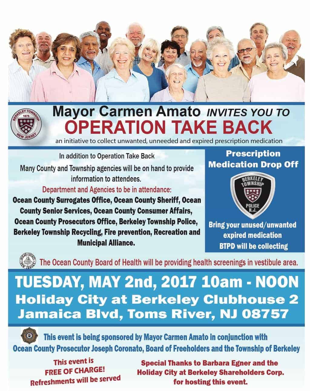 Operation Take Back Event Jersey Shore Online