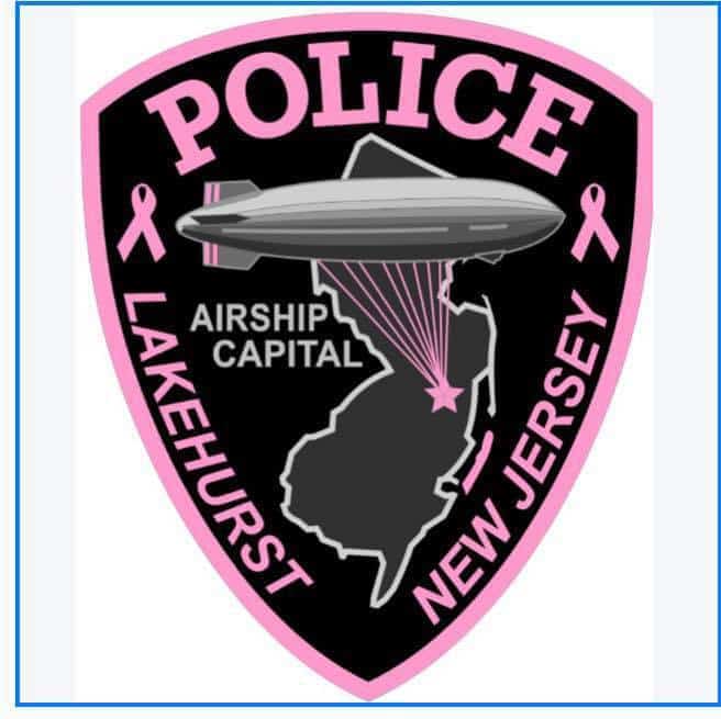 Lakehurst Police Patches Turn Pink For Breast Cancer Awareness
