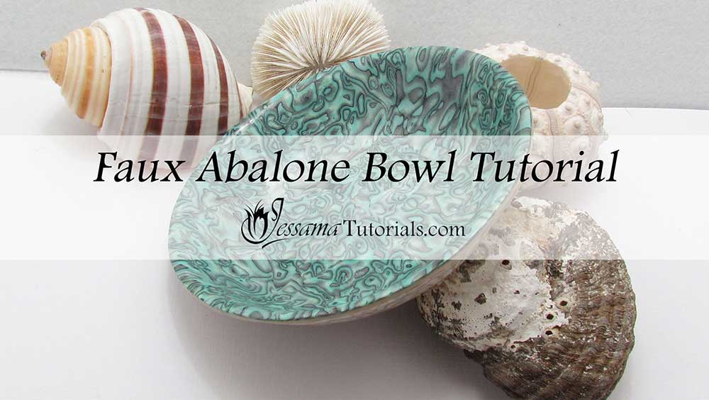 Faux Abalone Polymer Clay Bowl Tutorial
