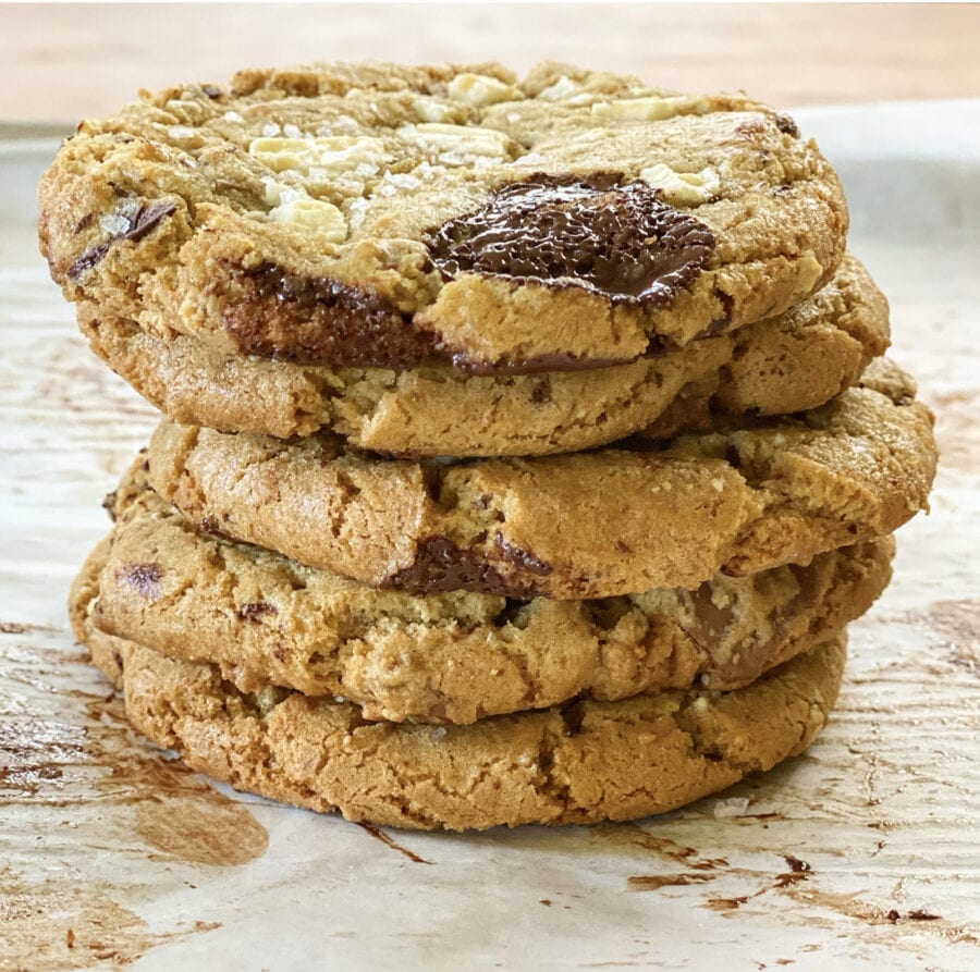 Olive Oil Triple Chocolate Chunk Cookies Jessie Sheehan Bakes