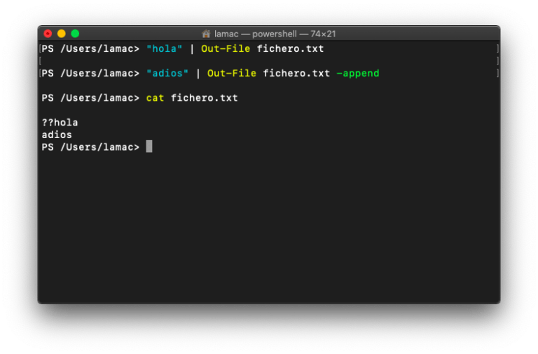 How to append to a file with PowerShell Operating systems, scripting