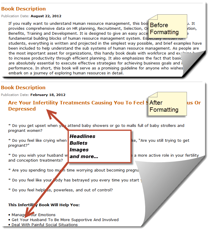 How to Format Your Amazon and Kindle Book Descriptions with HTML and Images