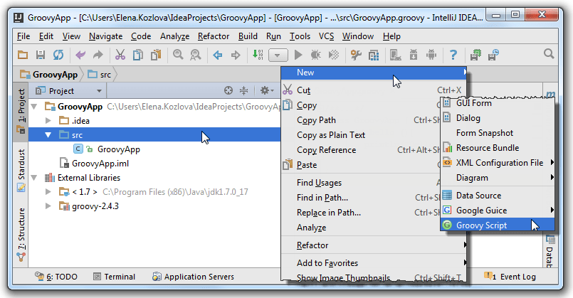Getting Started with Groovy Help IntelliJ IDEA