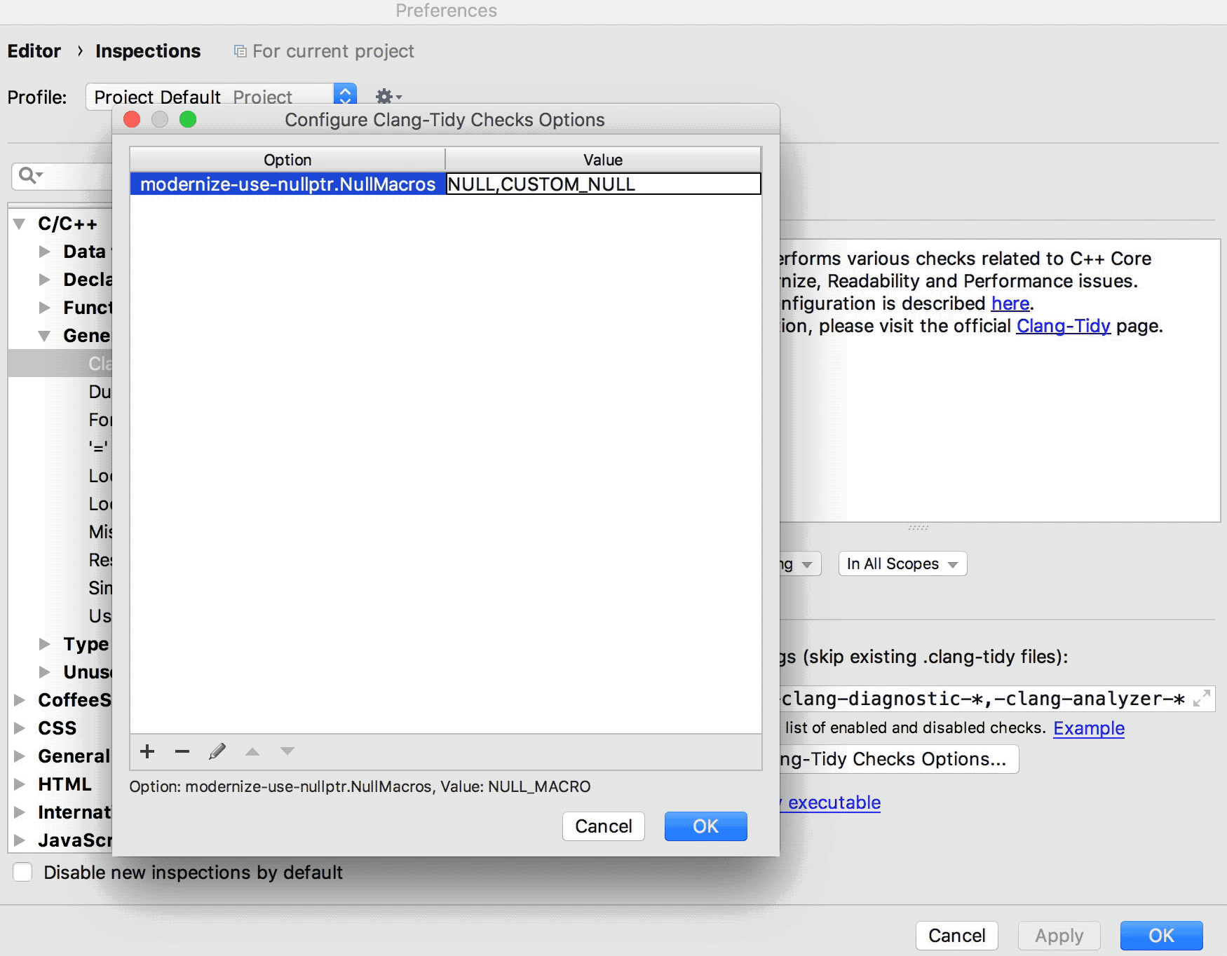 ClangTidy Integration Help CLion