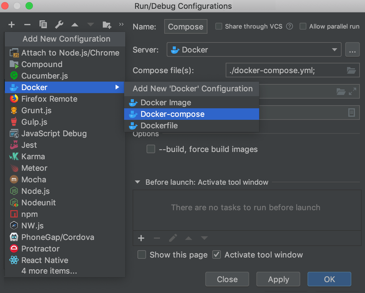 Docker Help WebStorm