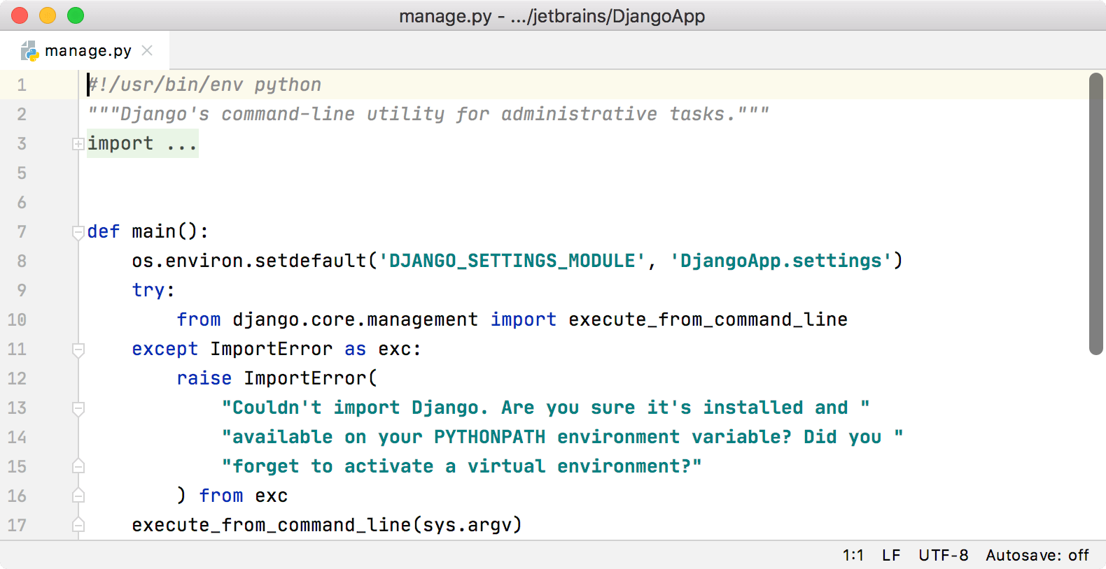 LightEdit mode—PyCharm