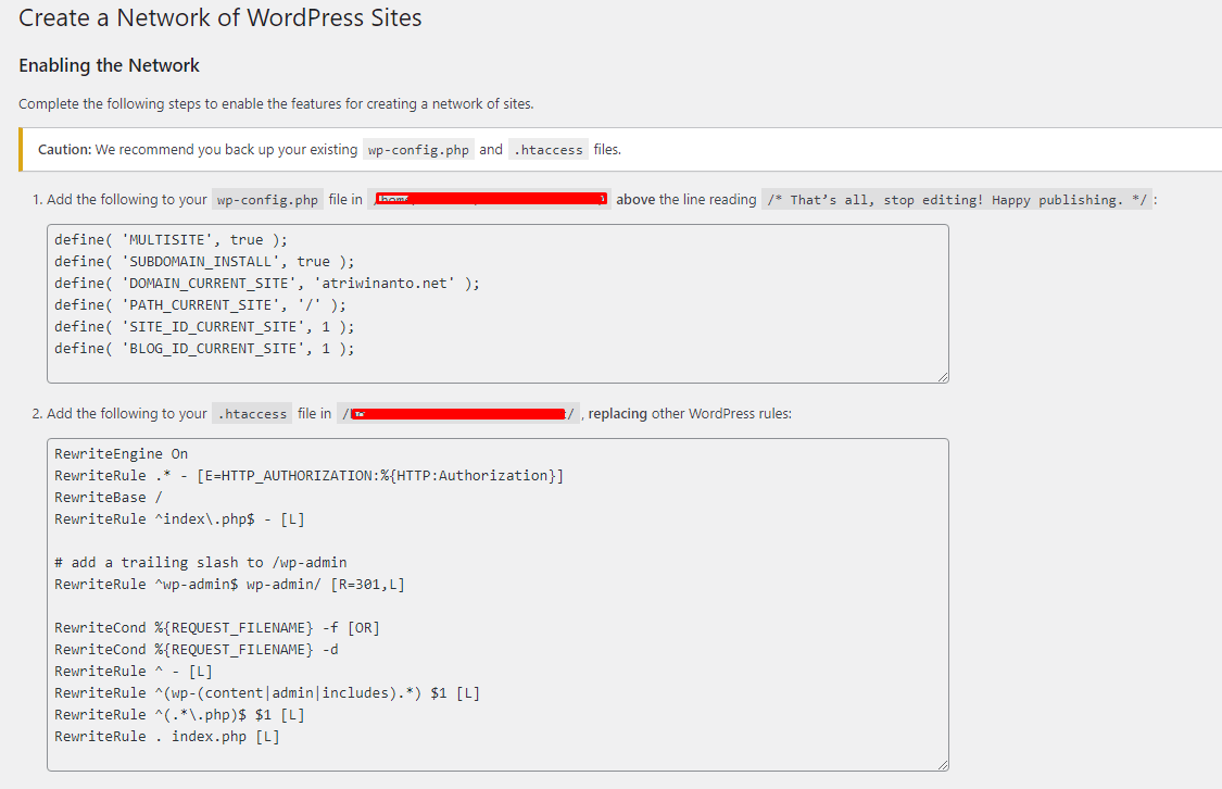 CaraInstalldanSetupWordPressMultisite6 Panduan