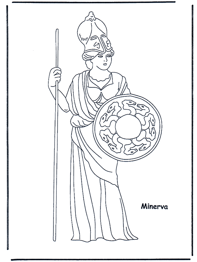 Minerva Malvorlagen Römer