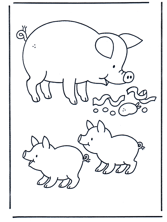 Schwein Malvorlagen Haus und Bauernhoftiere
