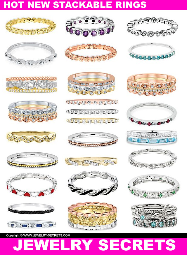 HOT NEW STACKABLE RINGS Jewelry Secrets(03)
