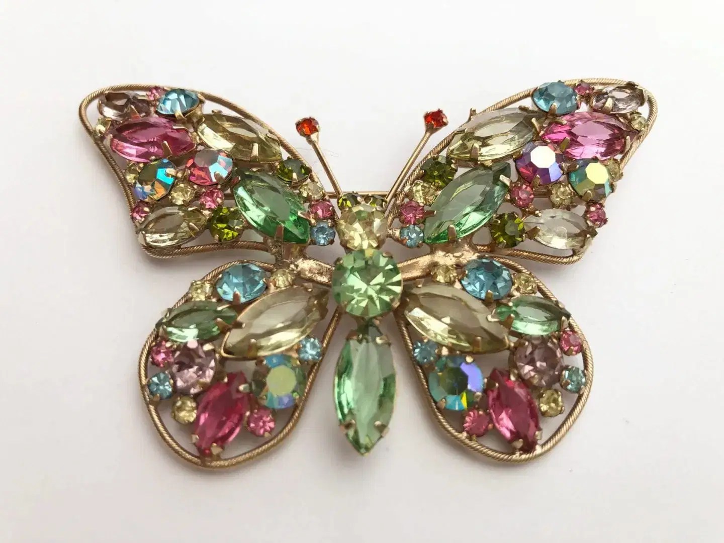 Weiss 1950s Butterfly Brooch Jewels Past Vintage Designer Jewellery