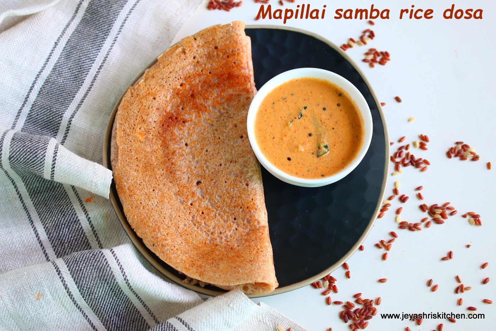 Mappillai samba rice dosa recipe Jeyashris kitchen