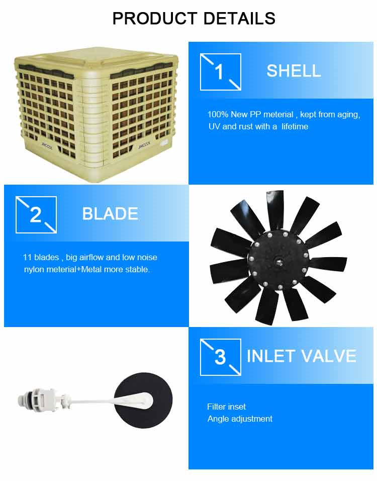 China JH18AP18D8B2 Low Noise Industrial air cooler Manufacturer and