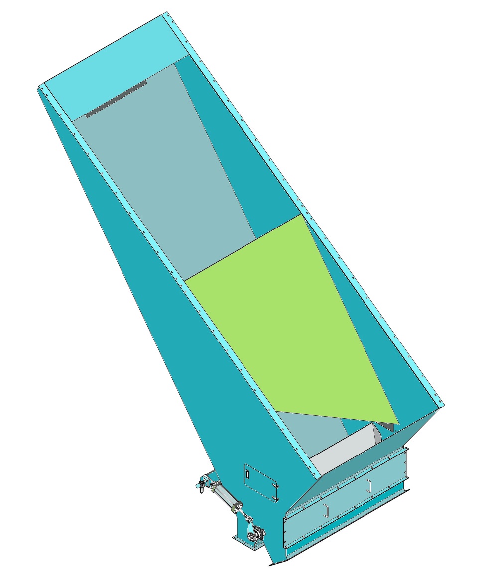 Fines Hopper With Modulating Discharge Valve
