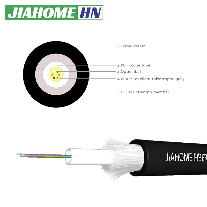 INDOOR /OUTDOOR FIBER OPTIC CABLE 6core Hunan jiahome