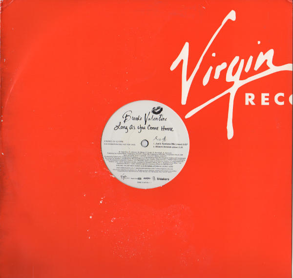 Brooke Valentine Long As You Come Home (12″) JiggyJamz Vinyl
