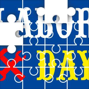 Labor Day 247 Piece Triangles Jigsaw Puzzle