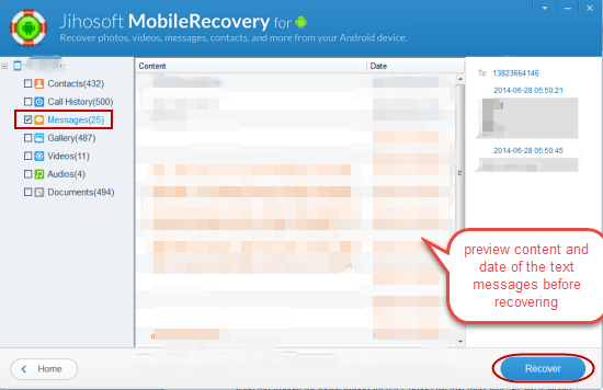 How to Retrieve Deleted Text Messages from Samsung Galaxy S5