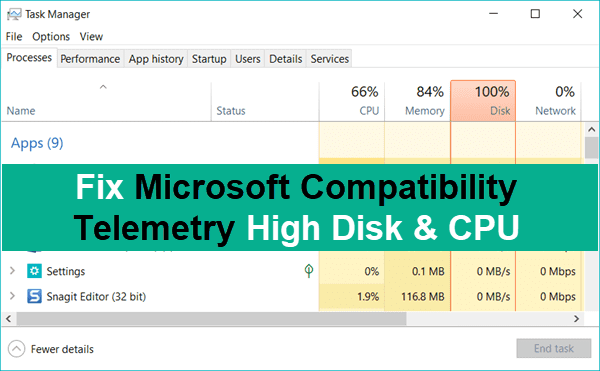 How to disable MS compatibility telemetry on Windows10.