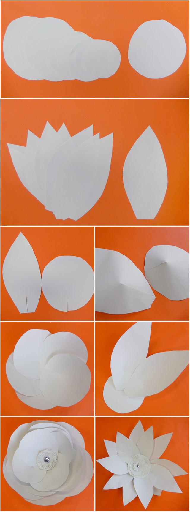 Make it White Paper Flowers Jillson & Roberts