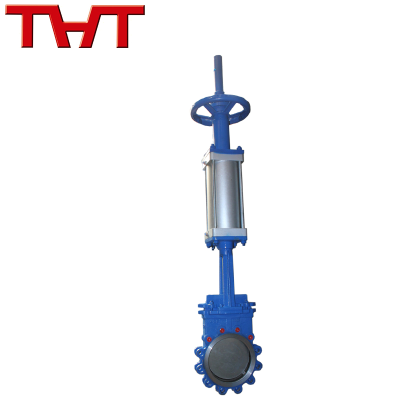 China Hand and pneumatic dual operation knife gate valve Manufacturer