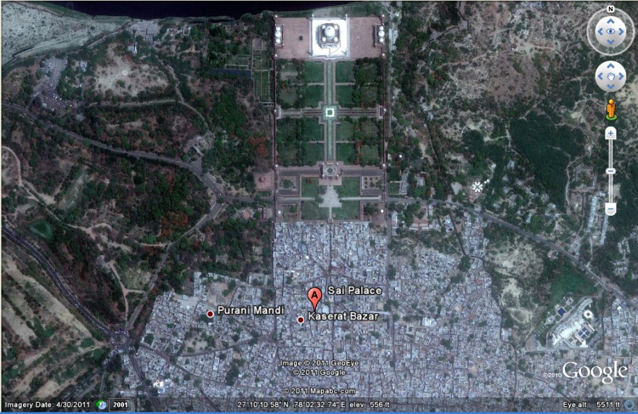 Satellite Map Of Agra Agra India Map Satellite