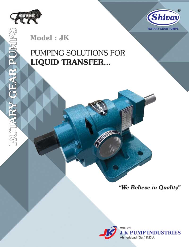 Download Gear Pumps Brochure J K Pump Industries