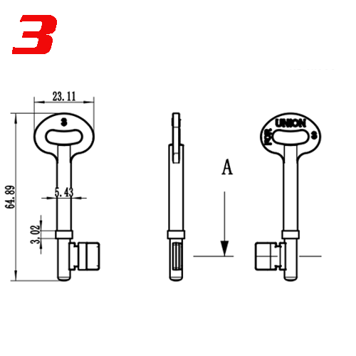 Y484 Zinc Key Blanks 3 SuppliersSafe Box key blanks