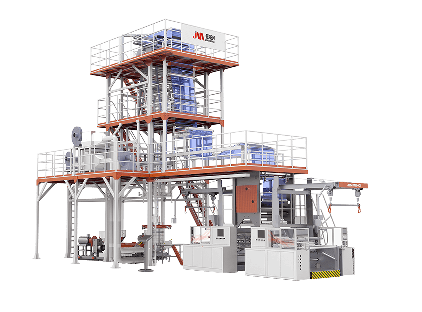 3, 5 Layer Blown Extrusion Stretch Film Machine JINMING