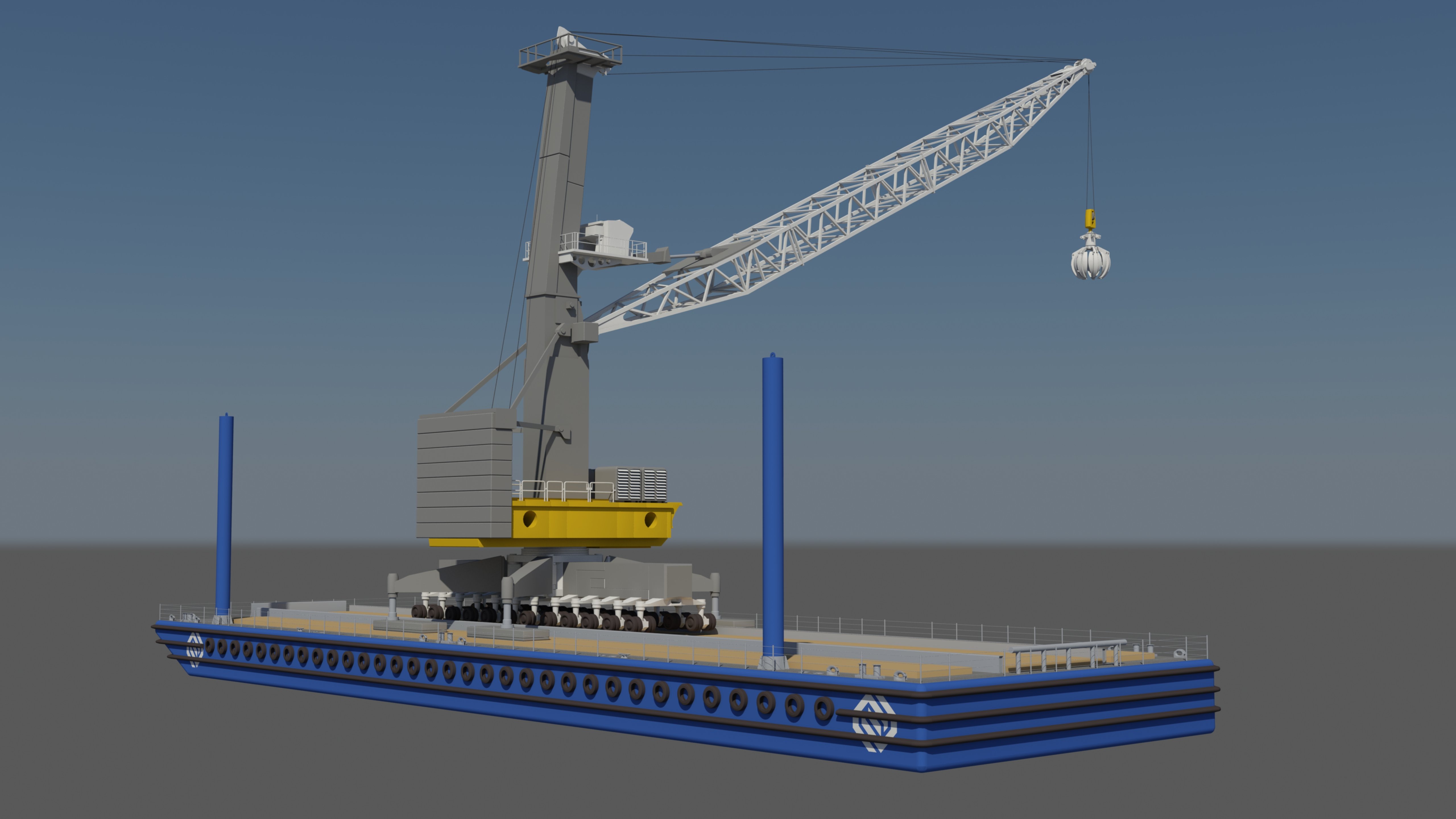 Crane Barge Design for Sims Metal Management JMS Naval Architects