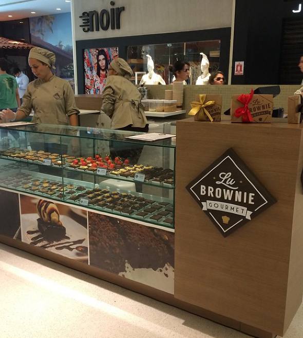 Quiosque da Lu Brownie Gourmet no Shopping Recife é um enorme sucesso