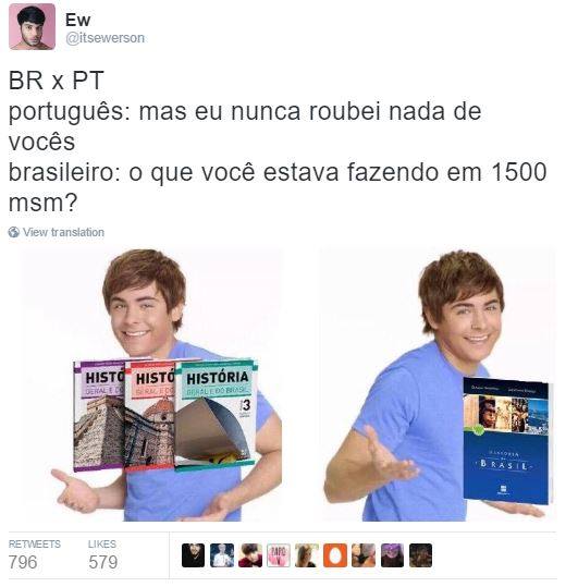 Disputa entre Brasil e Portugal é o assunto mais comentado nas redes