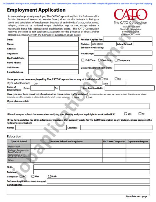 catopdf Careers & Job Applications 2023 PDF Forms