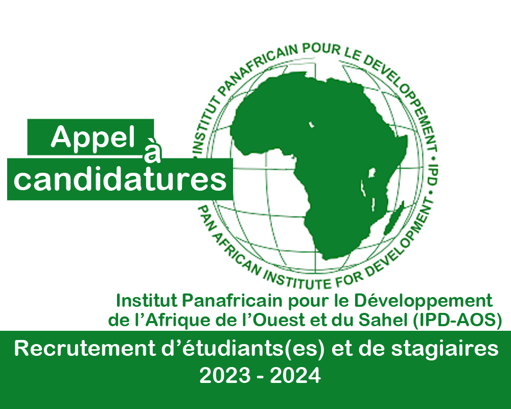 L'Institut Panafricain pour le Développement de l’Afrique de l’Ouest et du Sahel (IPDAOS) lance