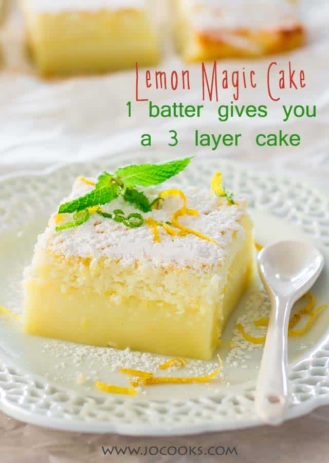 Lemon Magic Cake Jo Cooks