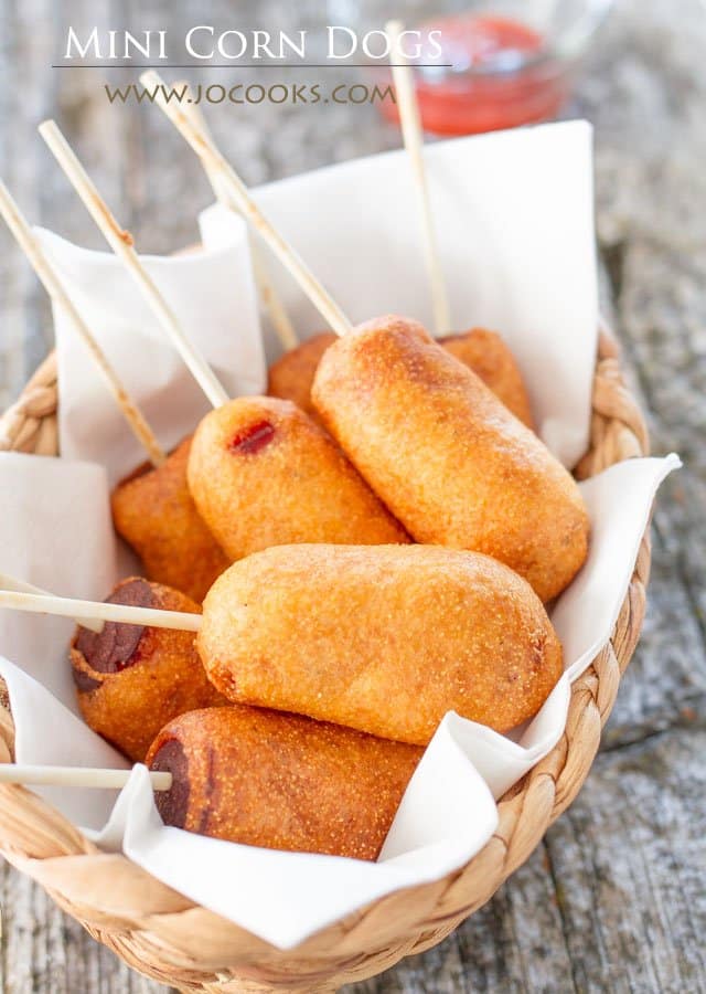 Mini Corn Dogs Jo Cooks