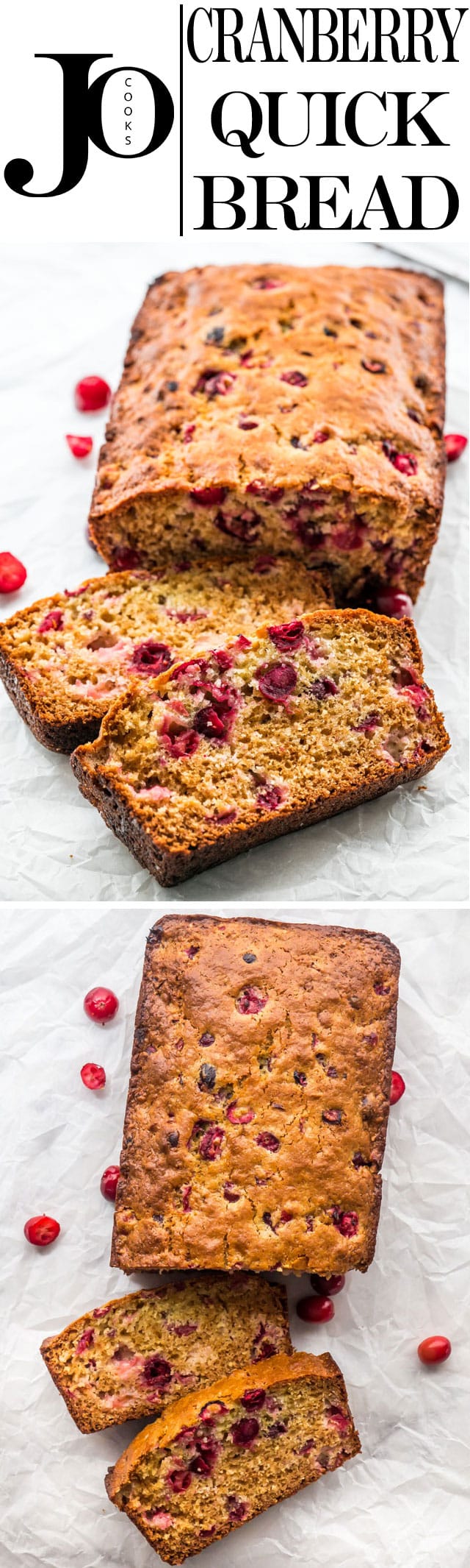 Cranberry Quick Bread Jo Cooks