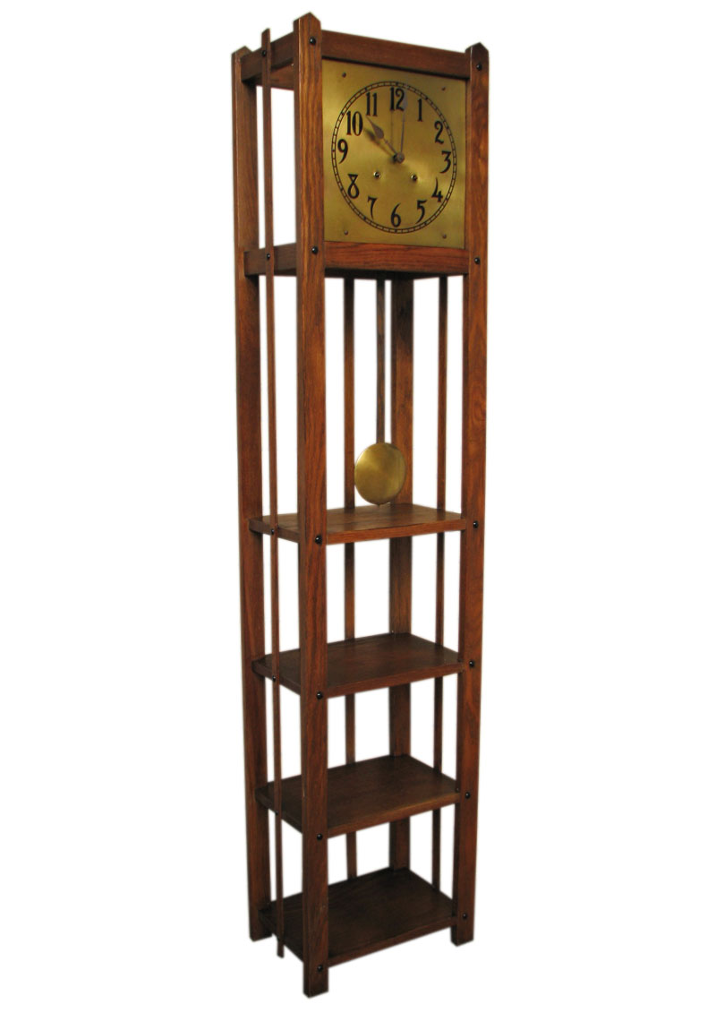 Arts & Crafts Grandfather Clock F9982 joenevo