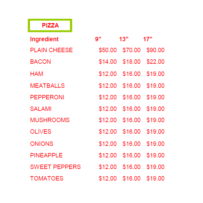 Joe's Pizza (St. James)