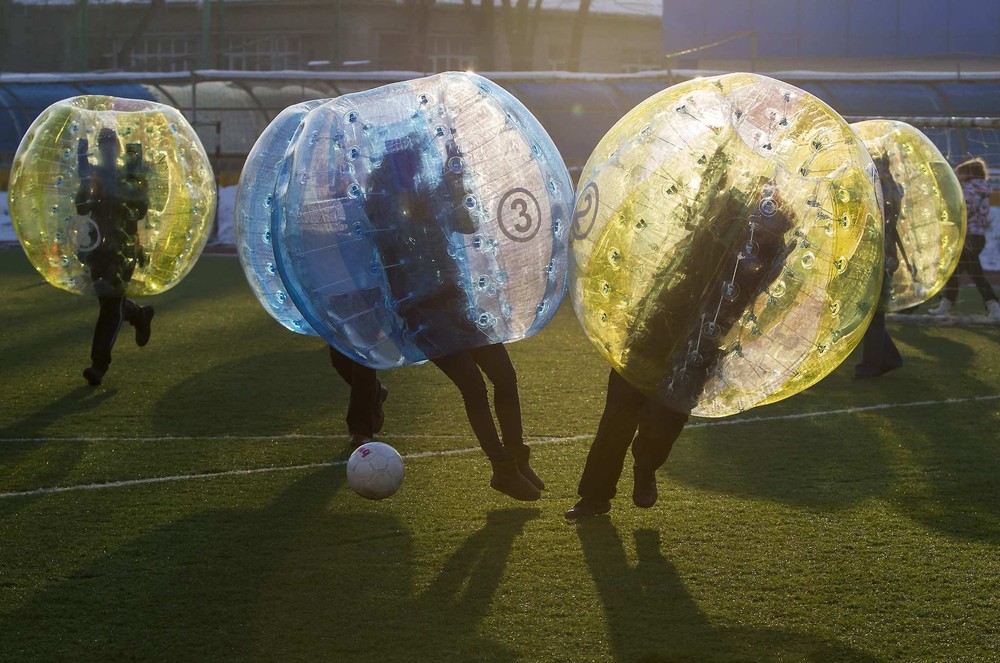 Photo of the Day "Bubble bump soccer" The Adventures of Accordion