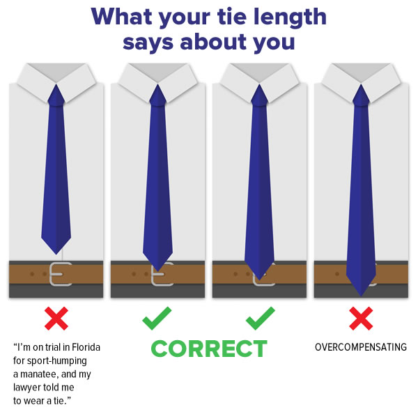 what your tie length says about you The Adventures of
