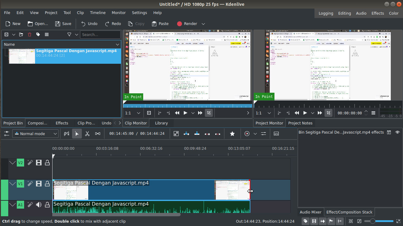 Cara Trim/Cut Video Dengan Kdenlive Johanes Surya