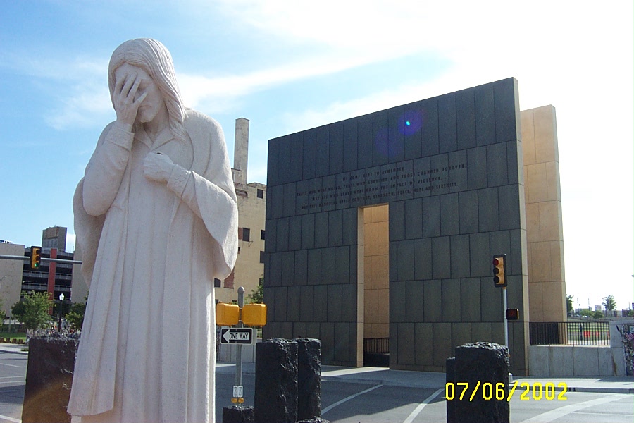 Weeping Jesus Statue, Oklahoma City Bombing Memorial Oklahoma city