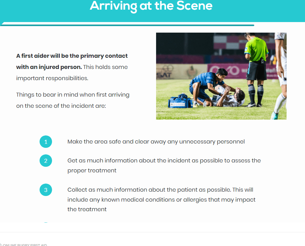 Online Rugby First Aid John Academy