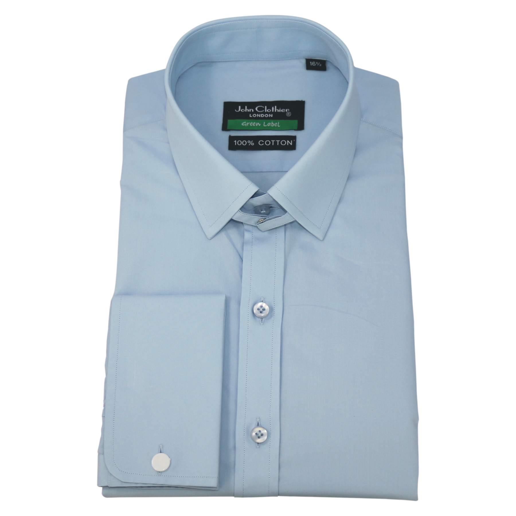 SkyBlue Tab Collar Shirt John Clothier London Store