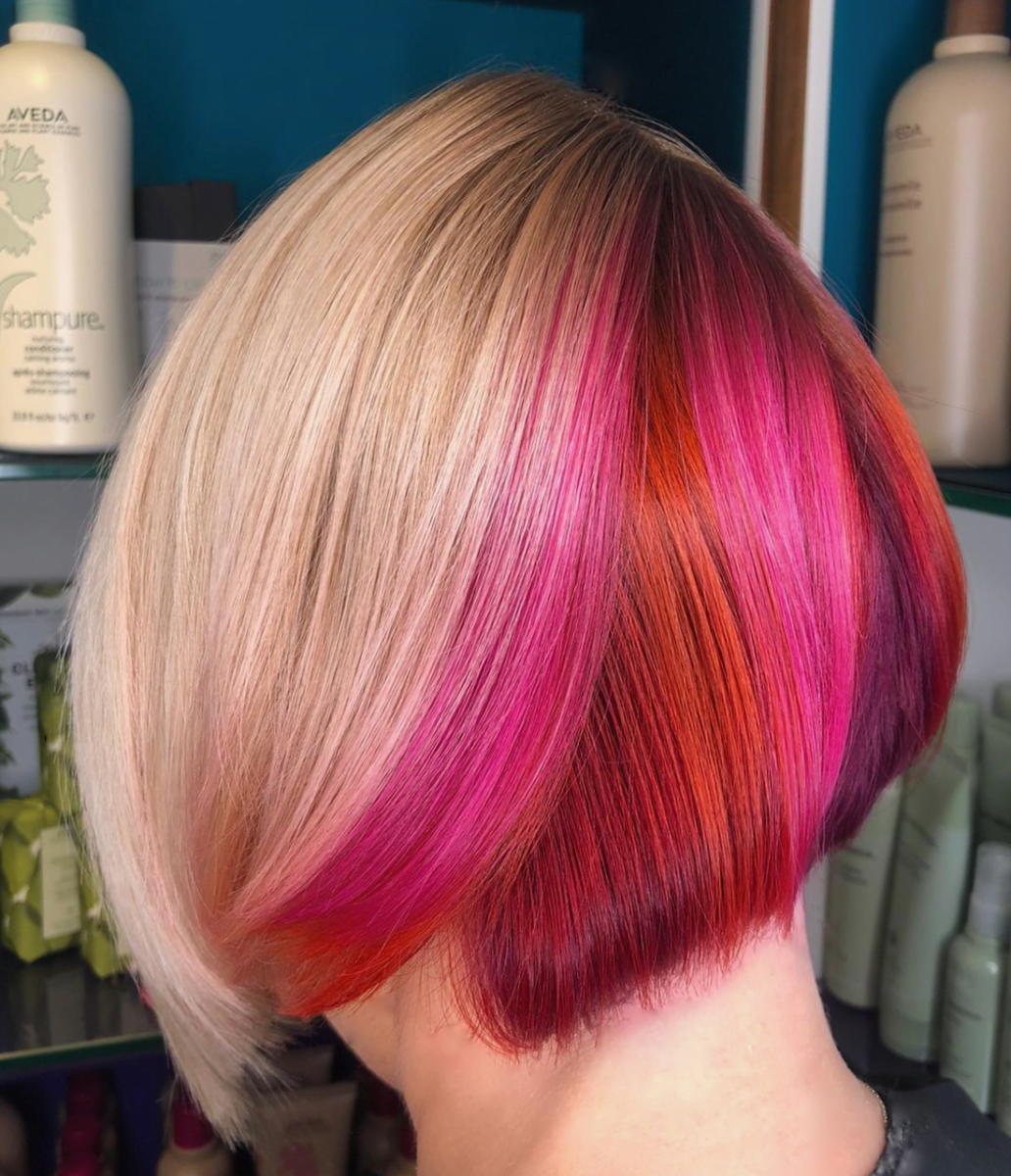 Aveda Hair colour change, Aveda colour correction, restyle specialists