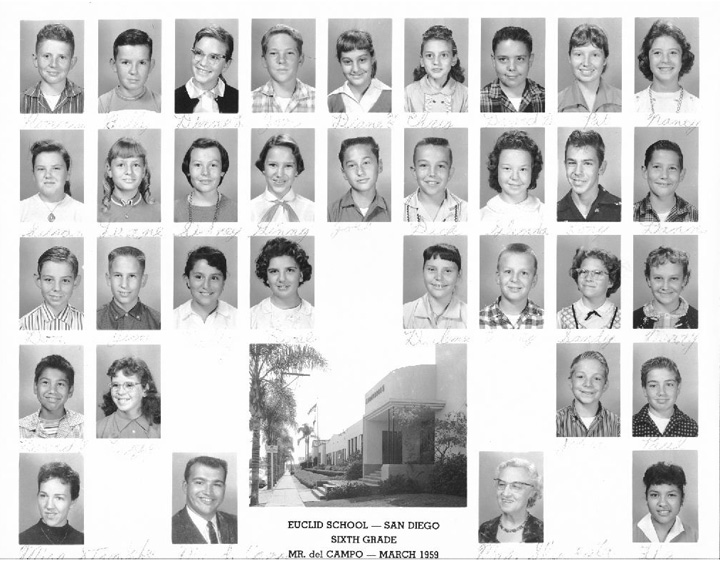 Euclid Elementary School, 6th Grade, Mr. del Campo,1959; Kit Carson