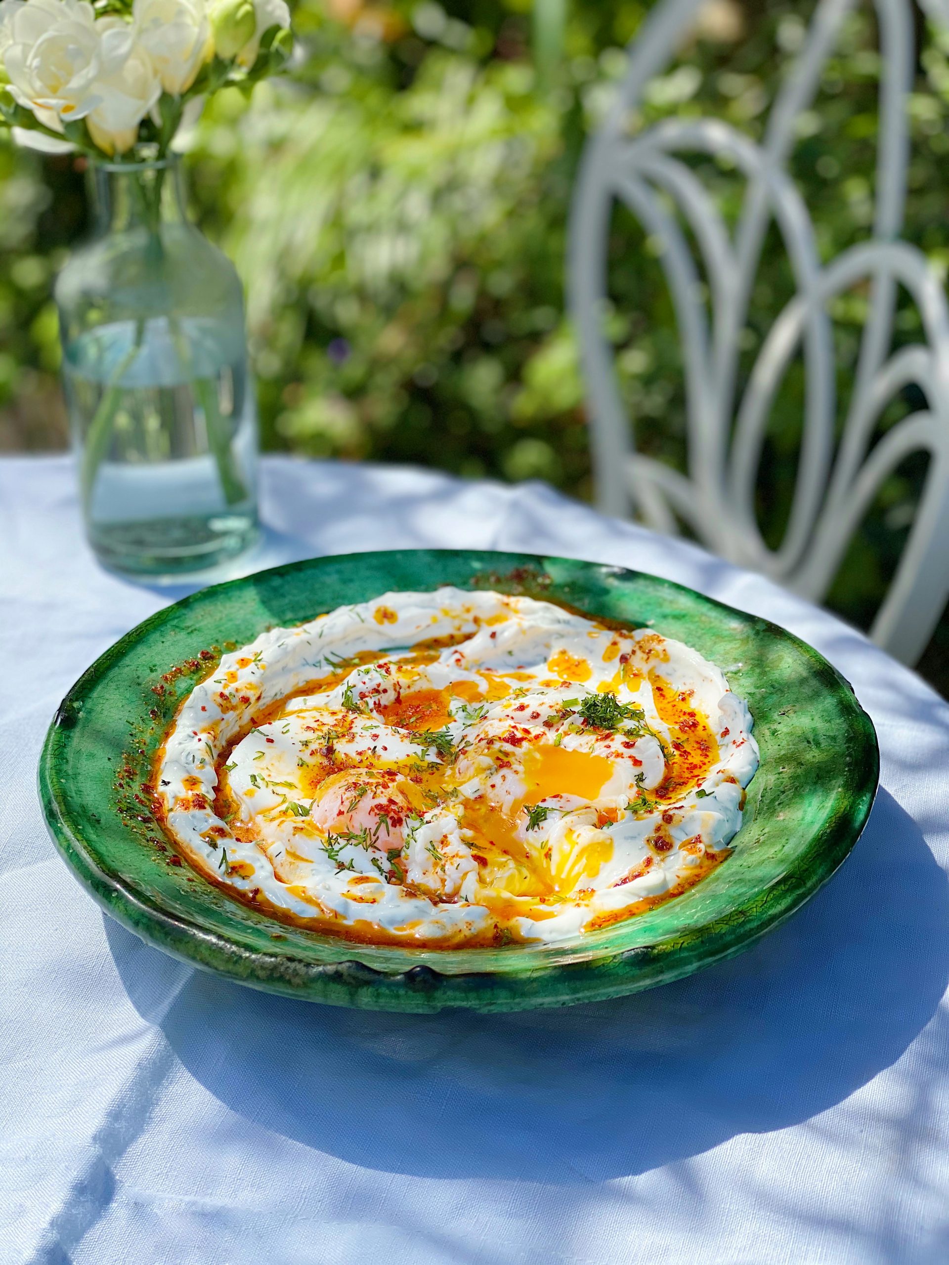 Turkish Eggs with yogurt Recipe John Gregory Smith